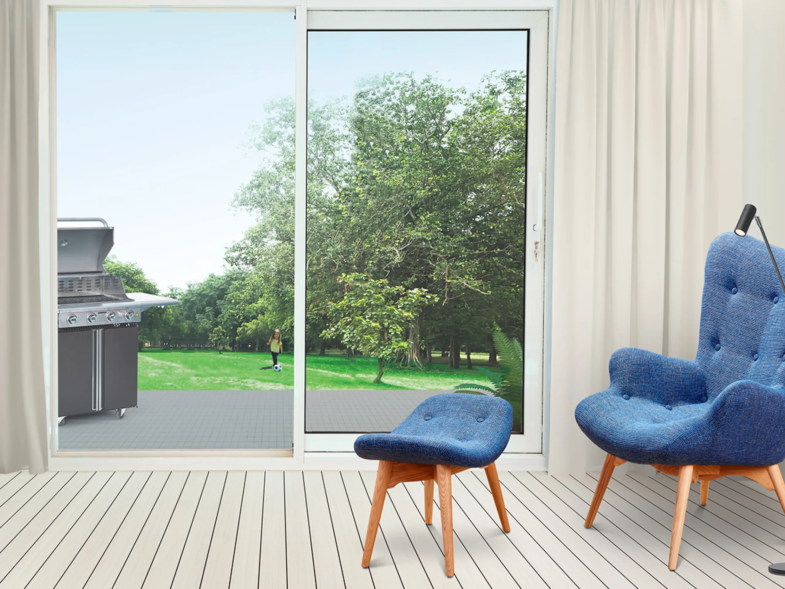 WG 100 Slimline 2-delt Facadeparti
